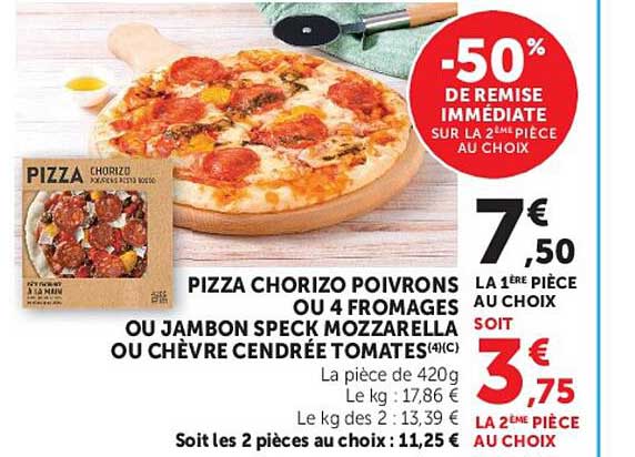 PIZZA CHORIZO POIVRONS