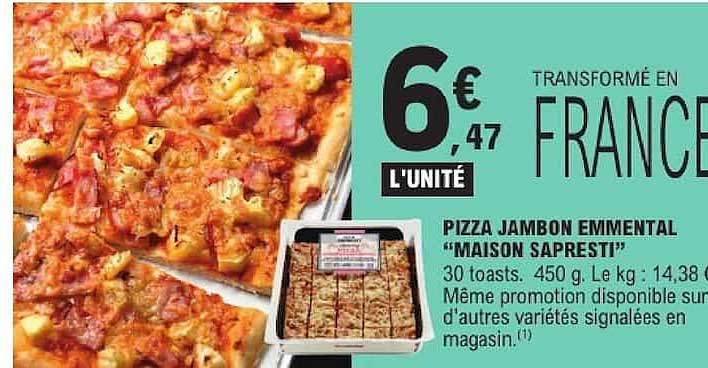 PIZZA JAMBON EMMENTAL