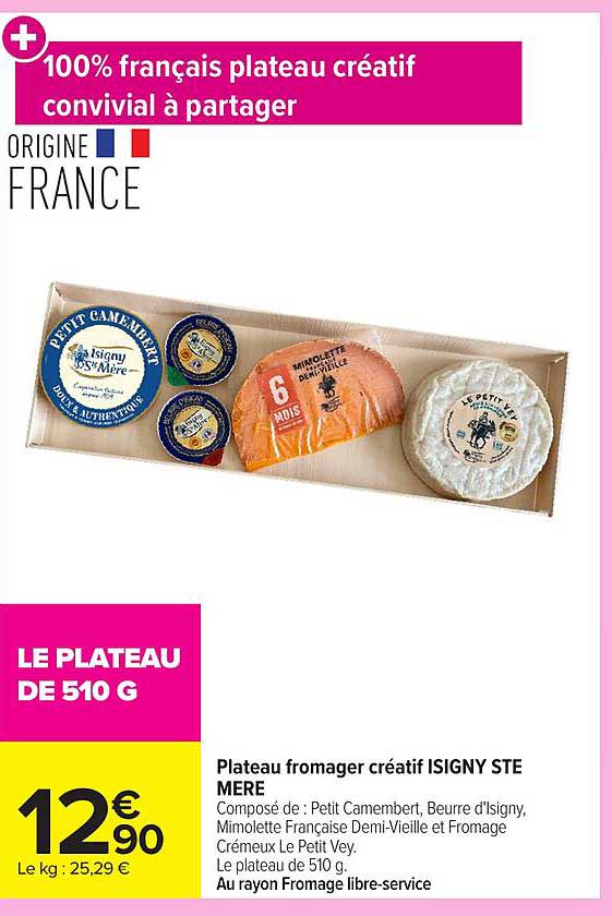 Plateau fromager créatif ISIGNY STE MERE