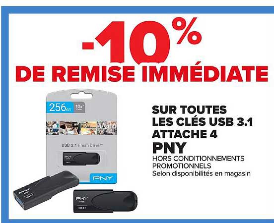 PNY CLÉS USB 3.1 ATTACHE 4