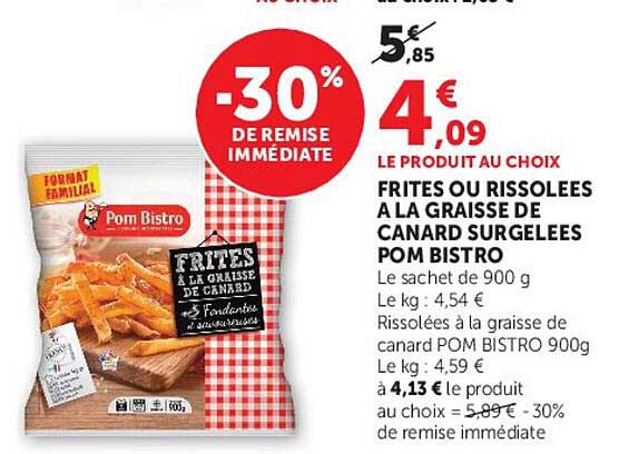 Pom Bistro Frites à la graisse de canard