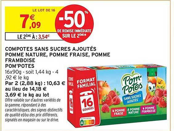 Pompotes Sans Sucres Ajoutés