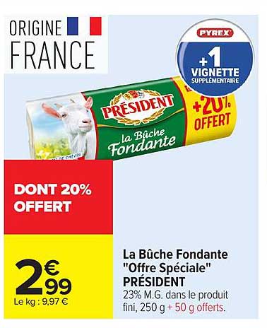 Président La Bûche Fondante