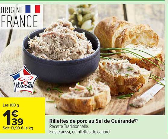 Rillettes de porc au Sel de Guérande