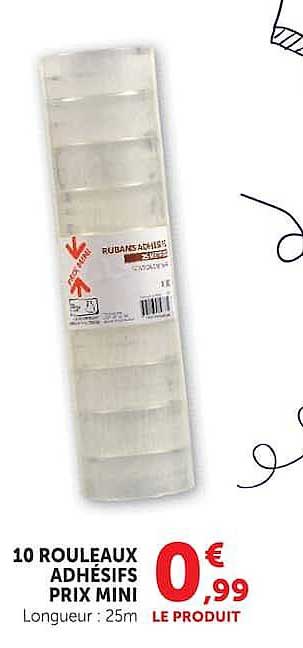 RUBANS ADHESIFS BLANCS