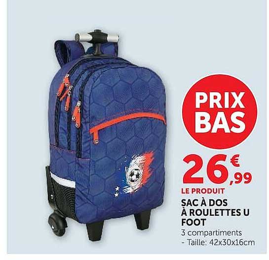 SAC À DOS À ROULETTES U FOOT