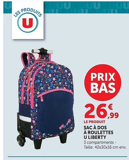 SAC À DOS À ROULETTES U LIBERTY