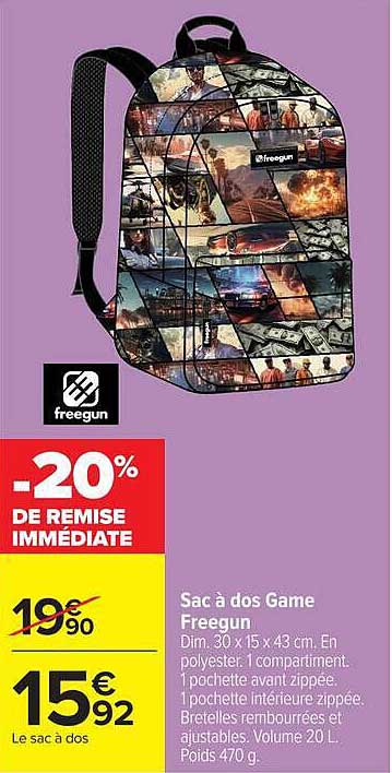 Sac à dos Game Freegun