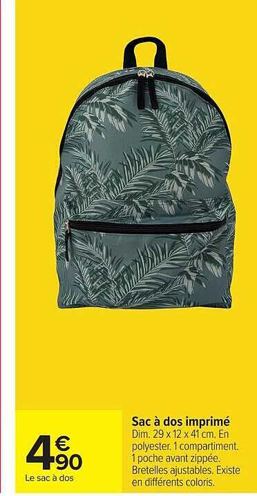Sac à dos imprimé
