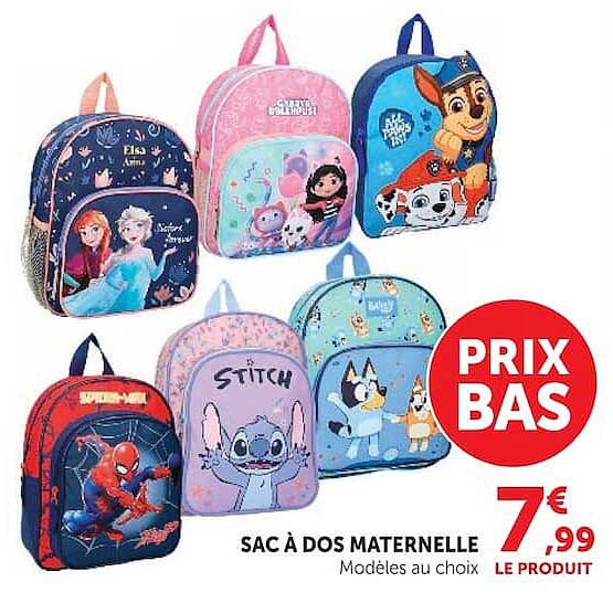 SAC À DOS MATERNELLE