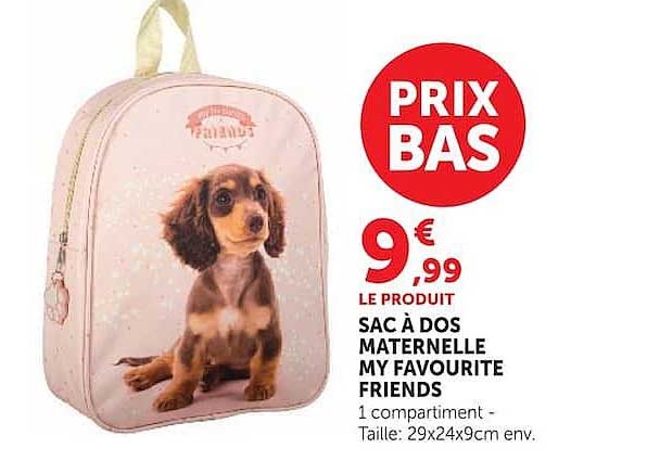 SAC À DOS MATERNELLE MY FAVOURITE FRIENDS
