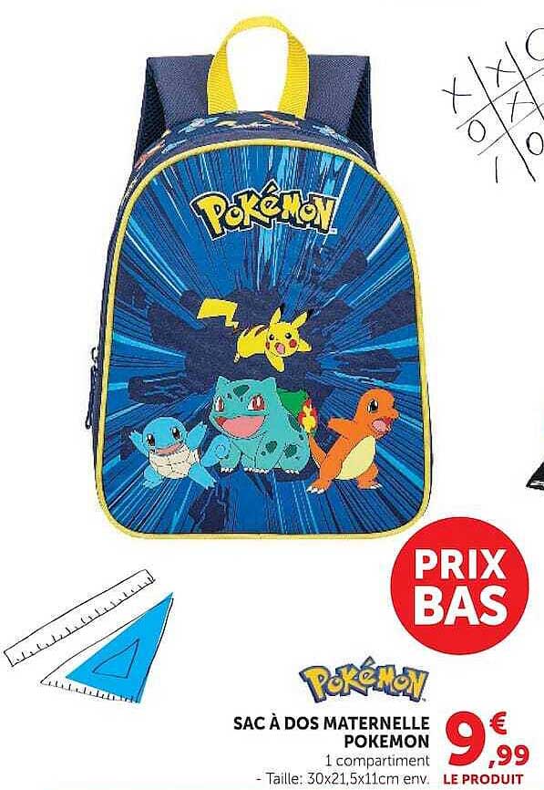 SAC À DOS MATERNELLE POKEMON