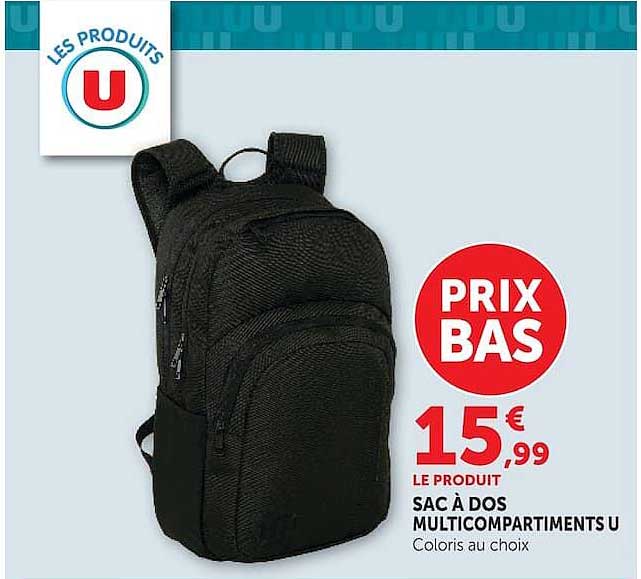 SAC À DOS MULTICOMPARTIMENTS U
