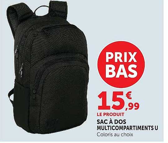 SAC À DOS MULTICOMPARTIMENTS U