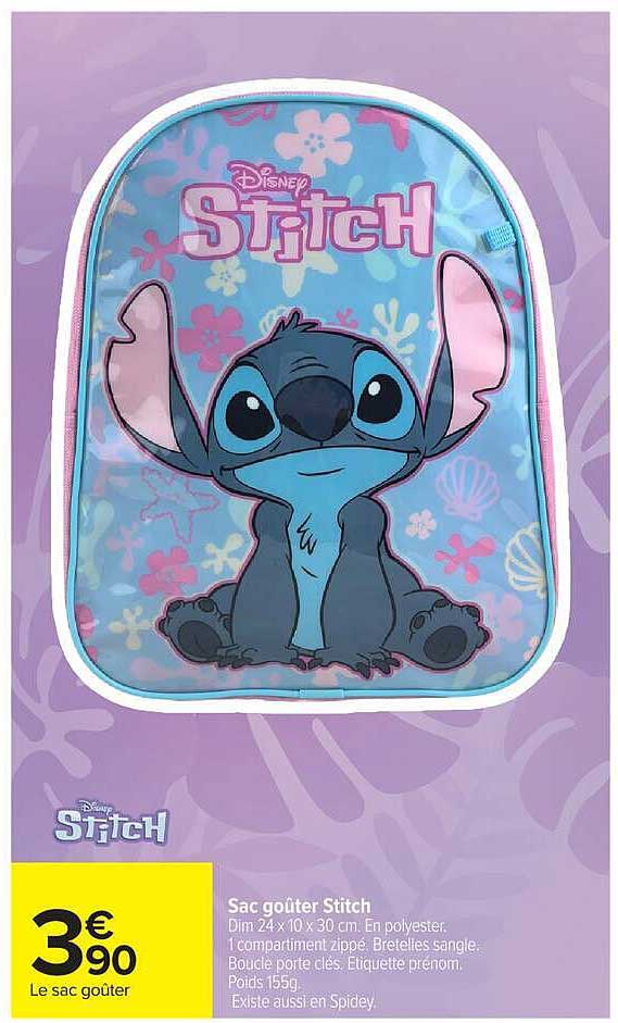 Sac goûter Stitch