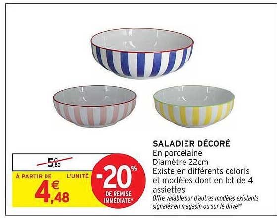 SALADIER DÉCORÉ