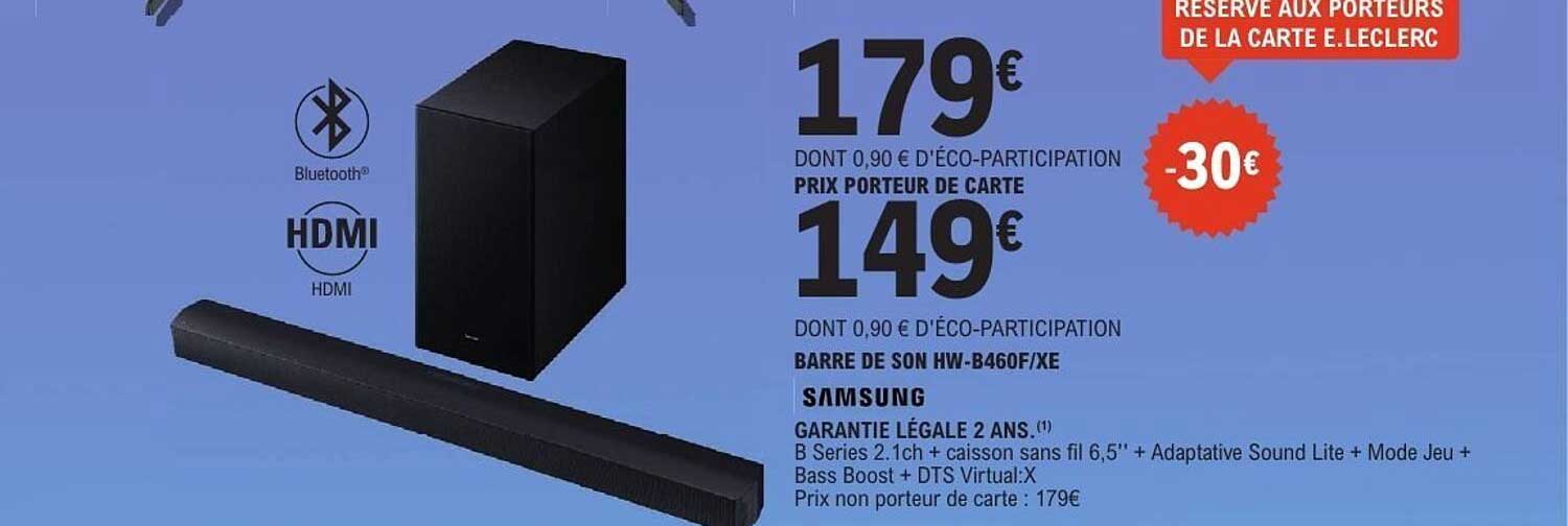 Samsung BARRE DE SON HW-B460F/XE