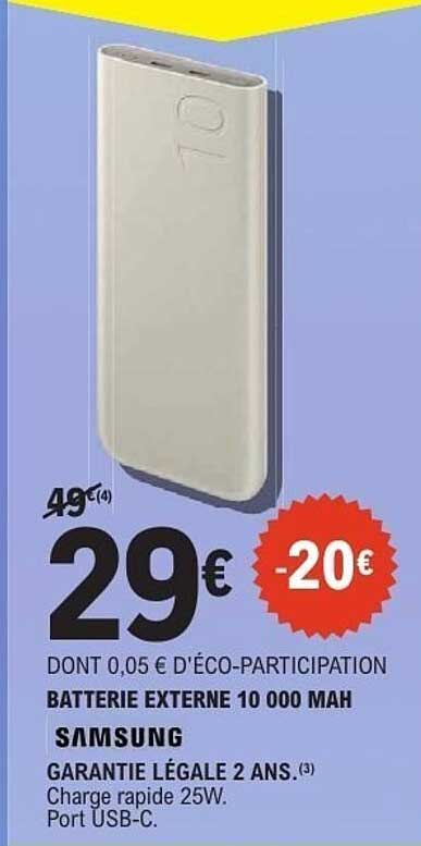 Samsung Batterie externe 10 000 mAh
