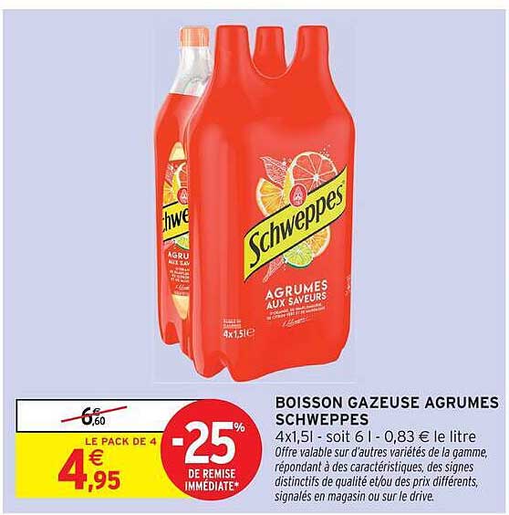 Schweppes Agrumes aux saveurs