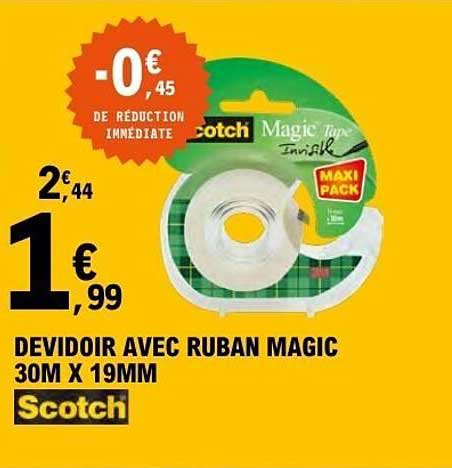 Scotch Devidoir avec ruban magic