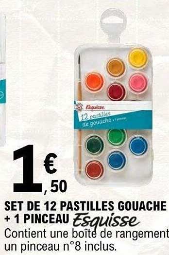 SET DE 12 PASTILLES GOUACHE