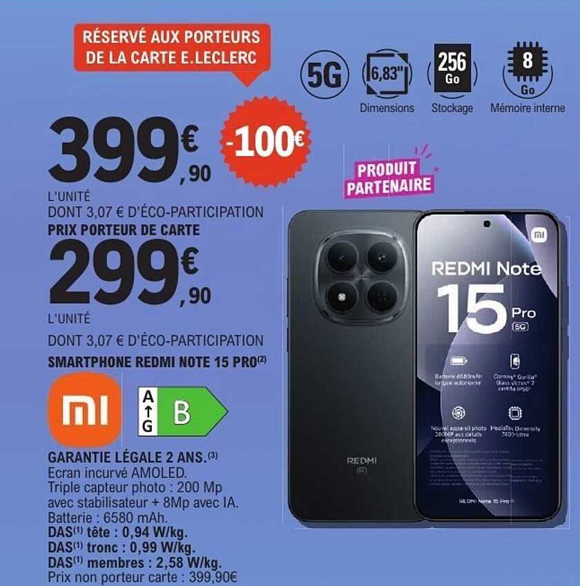 Smartphone Redmi Note 15 Pro