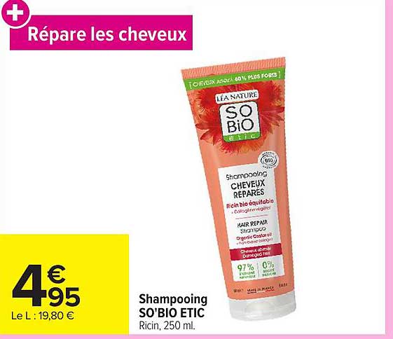 SO'BIO ETIC Shampooing CHEVEUX REPARES