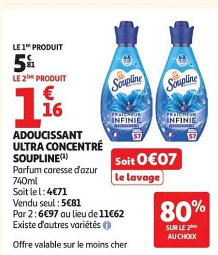 Soupline Adoucissant Ultra Concentré