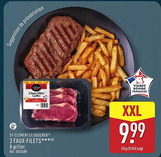 ST-CLÉMENT LE BOUCHER 3 FAUX-FILETS