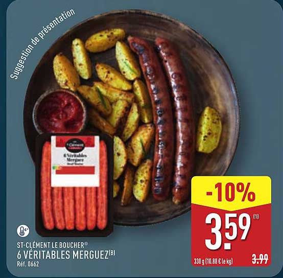 ST-CLÉMENT LE BOUCHER 6 VÉRITABLES MERGUEZ