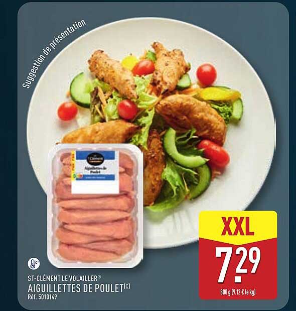 ST-CLÉMENT LE VOLAILLER AIGUILLETTES DE POULET