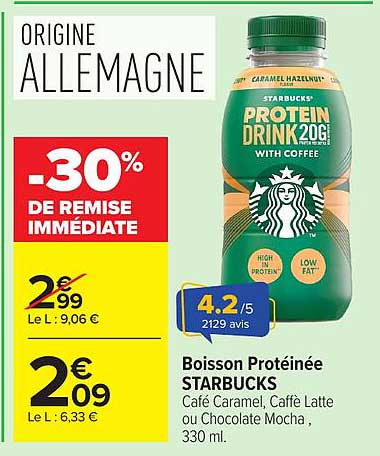 STARBUCKS Boisson Protéinée