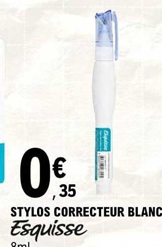 Stylos correcteur blanc Esquisse
