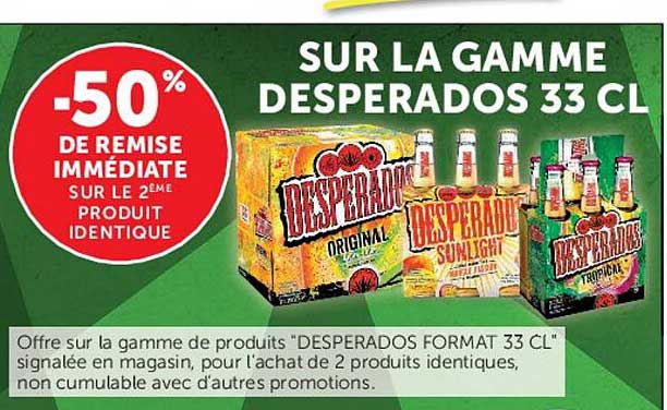 SUR LA GAMME DESPERADOS 33 CL
