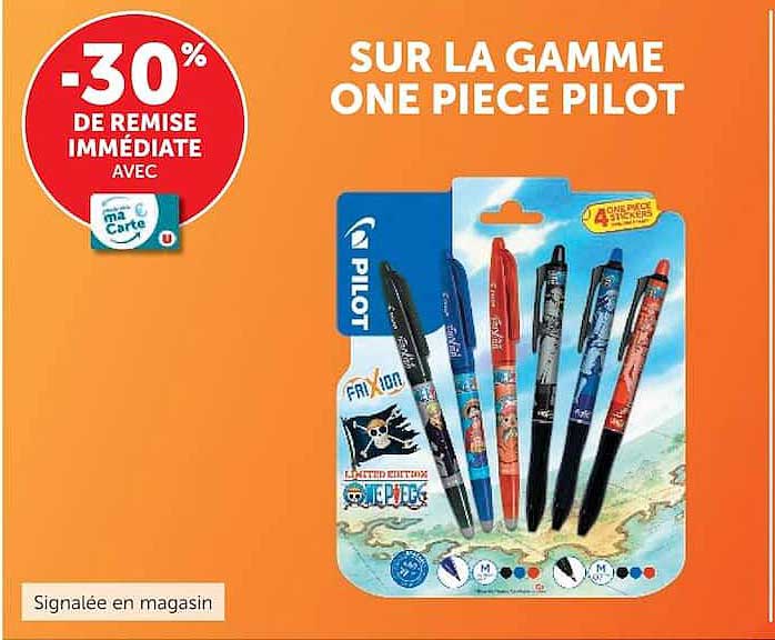 SUR LA GAMME ONE PIECE PILOT