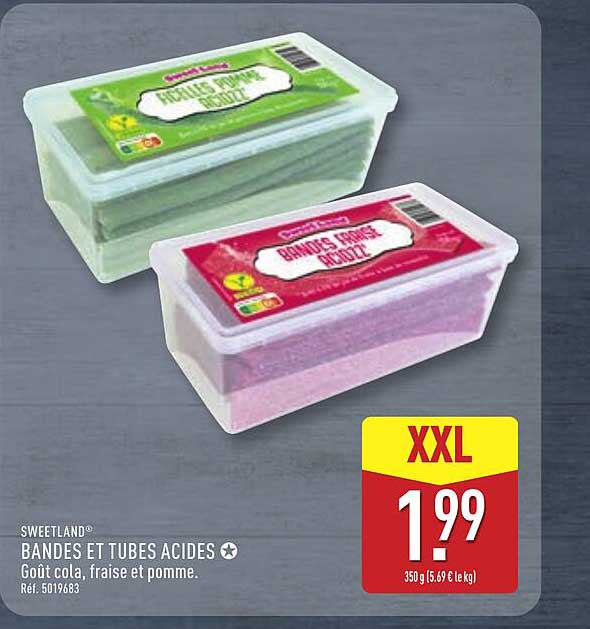 SWEETLAND BANDES ET TUBES ACIDES