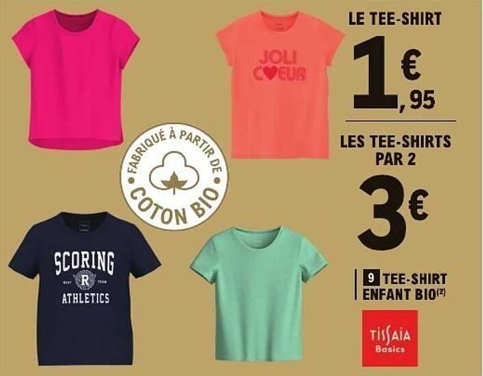 T-shirt enfant bio