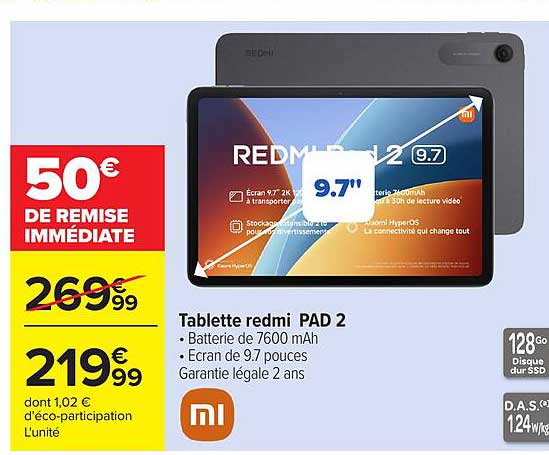 Tablette redmi PAD 2