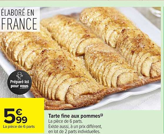 Tarte fine aux pommes