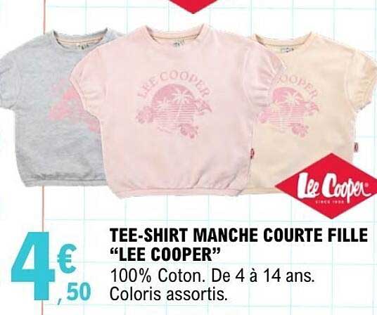 TEE-SHIRT MANCHE COURTE FILLE "LEE COOPER