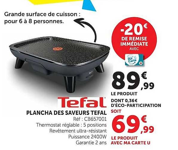 Tefal PLANCHA DES SAVEURS TEFAL