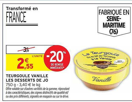 TEURGOULE VANILLE