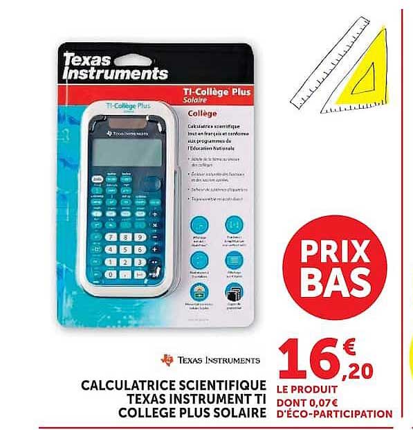 Texas Instruments TI-Collège Plus Solaire