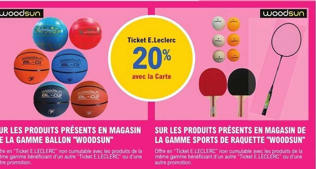 Ticket E.Leclerc 20%