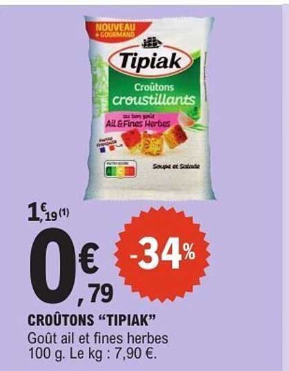 Tipiak Croûtons croustillants