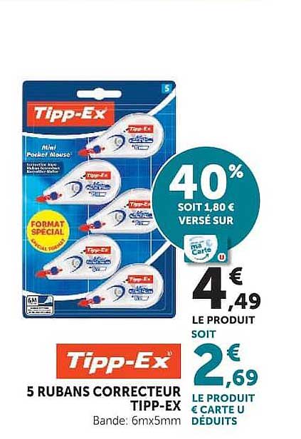 Tipp-Ex 5 RUBANS CORRECTEUR