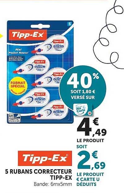 Tipp-Ex 5 RUBANS CORRECTEUR