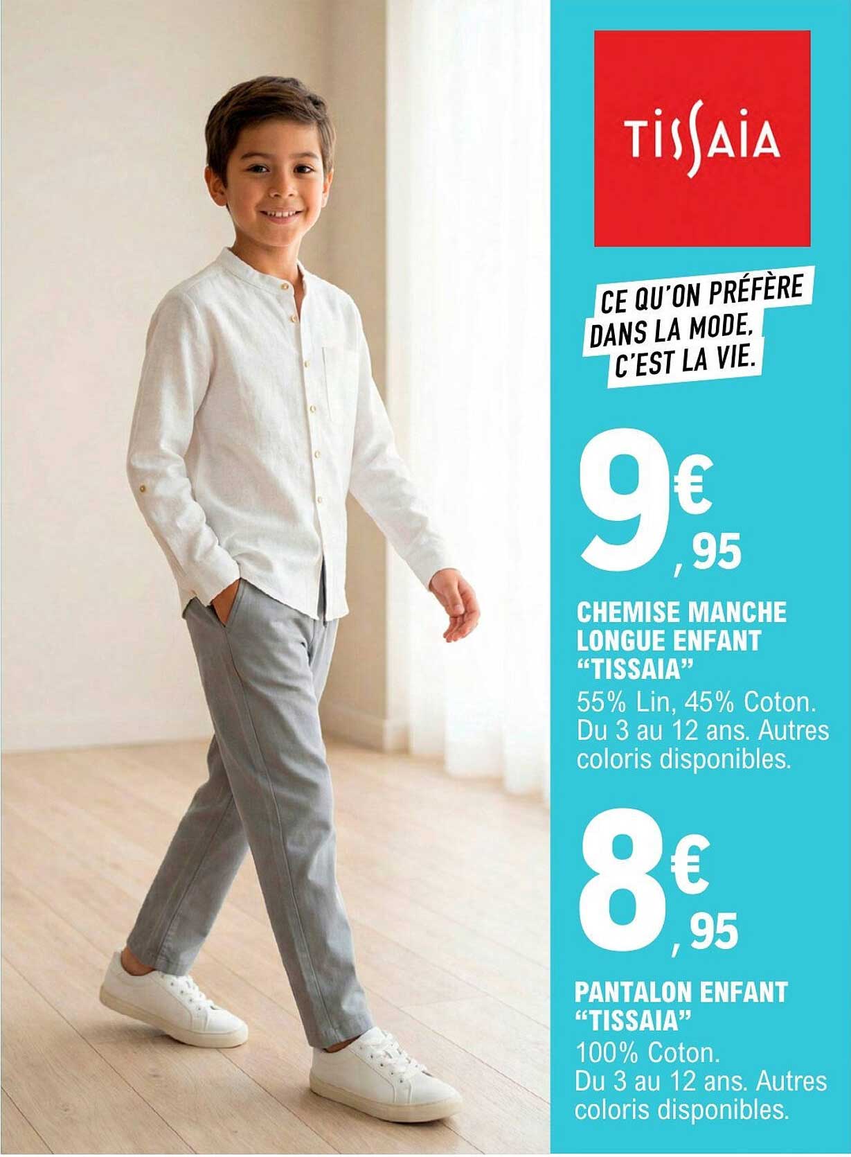Tissaia Chemise manche longue enfant