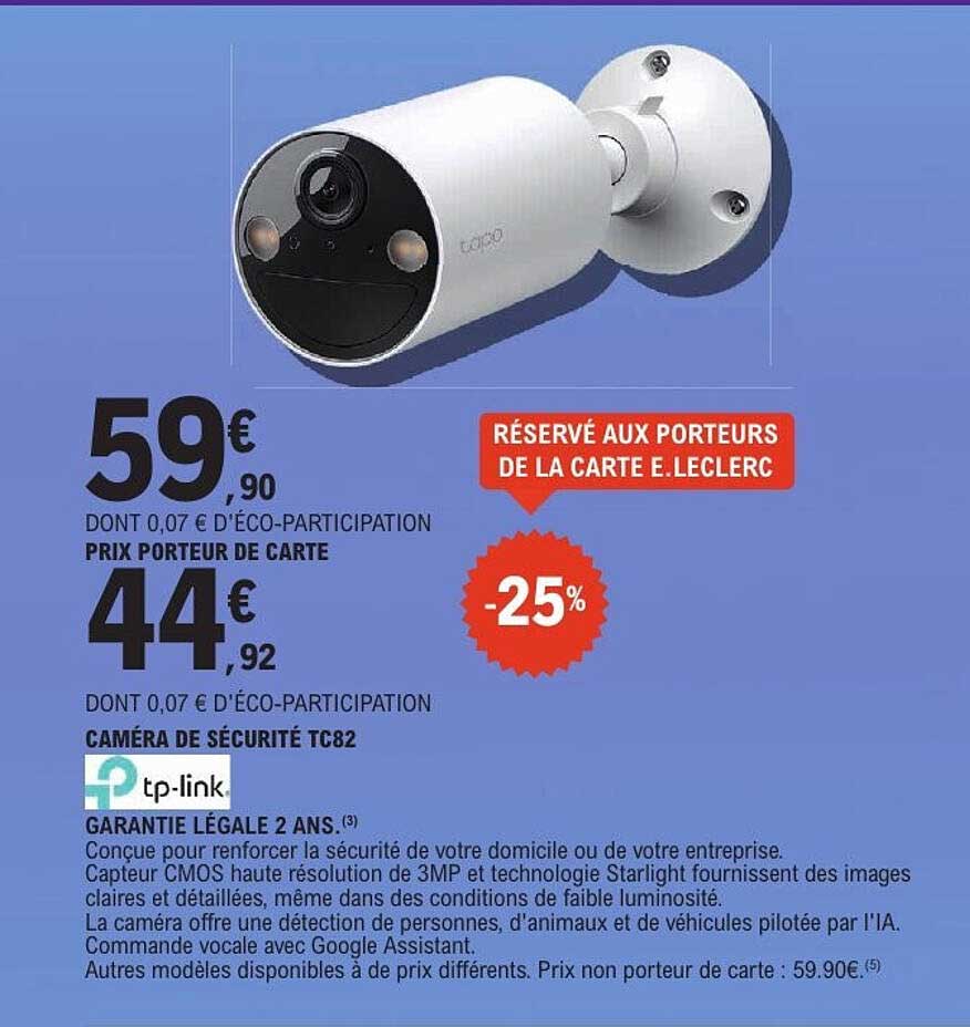 tp-link Caméra de sécurité TC82