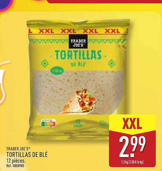 TRADER JOE'S TORTILLAS DE BLÉ